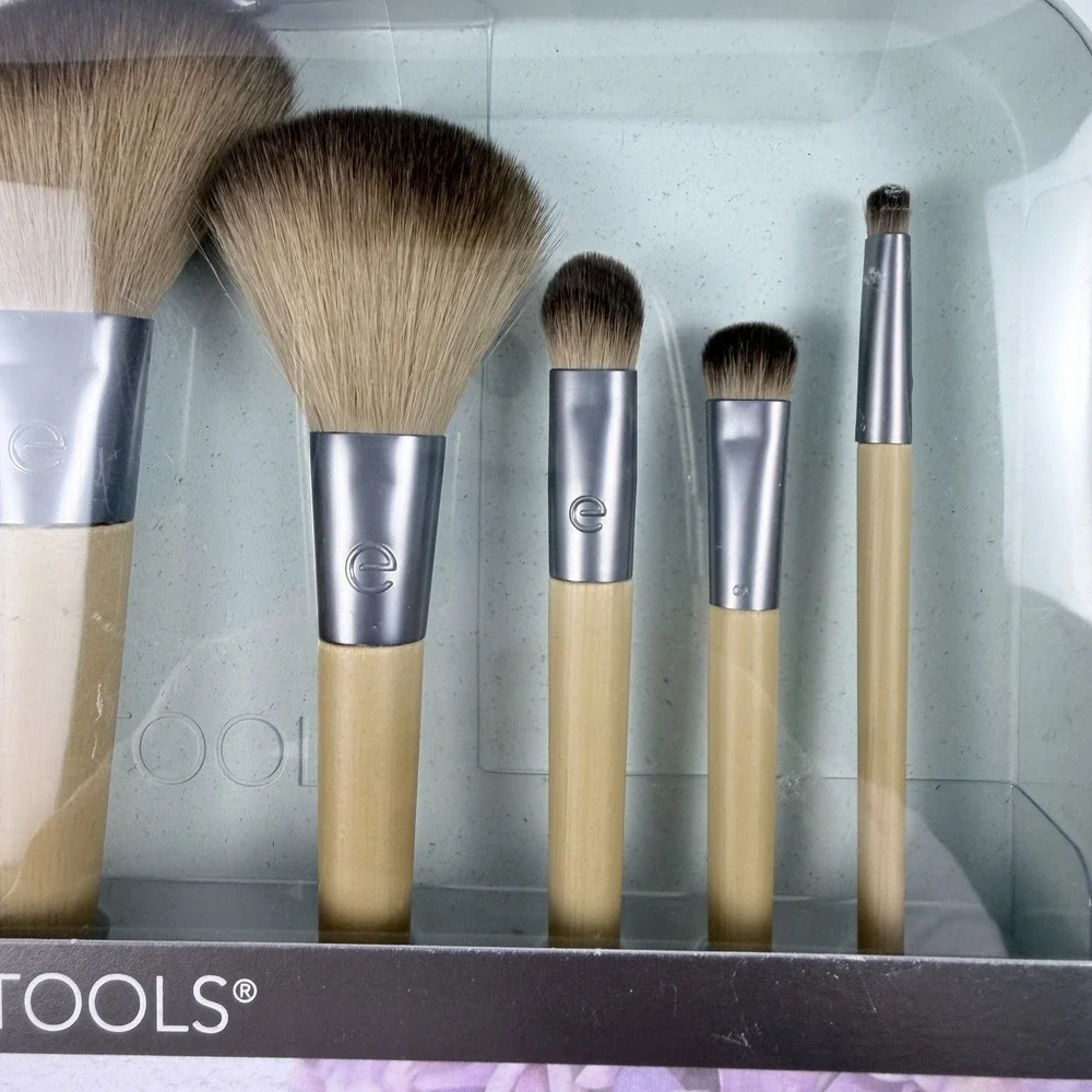 EcoTools Confidence in Bloom Makeup Brushes Kit 9 Piece Beauty Tool Set New